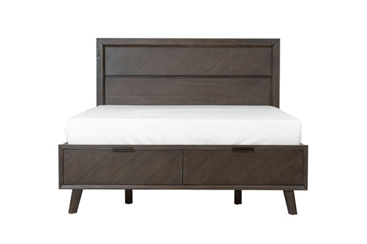 Modrest Roger Queen Mid-century Acacia Bed