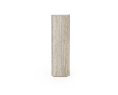 Nova Domus Roma Modern Faux Travertine Gold Bookcase