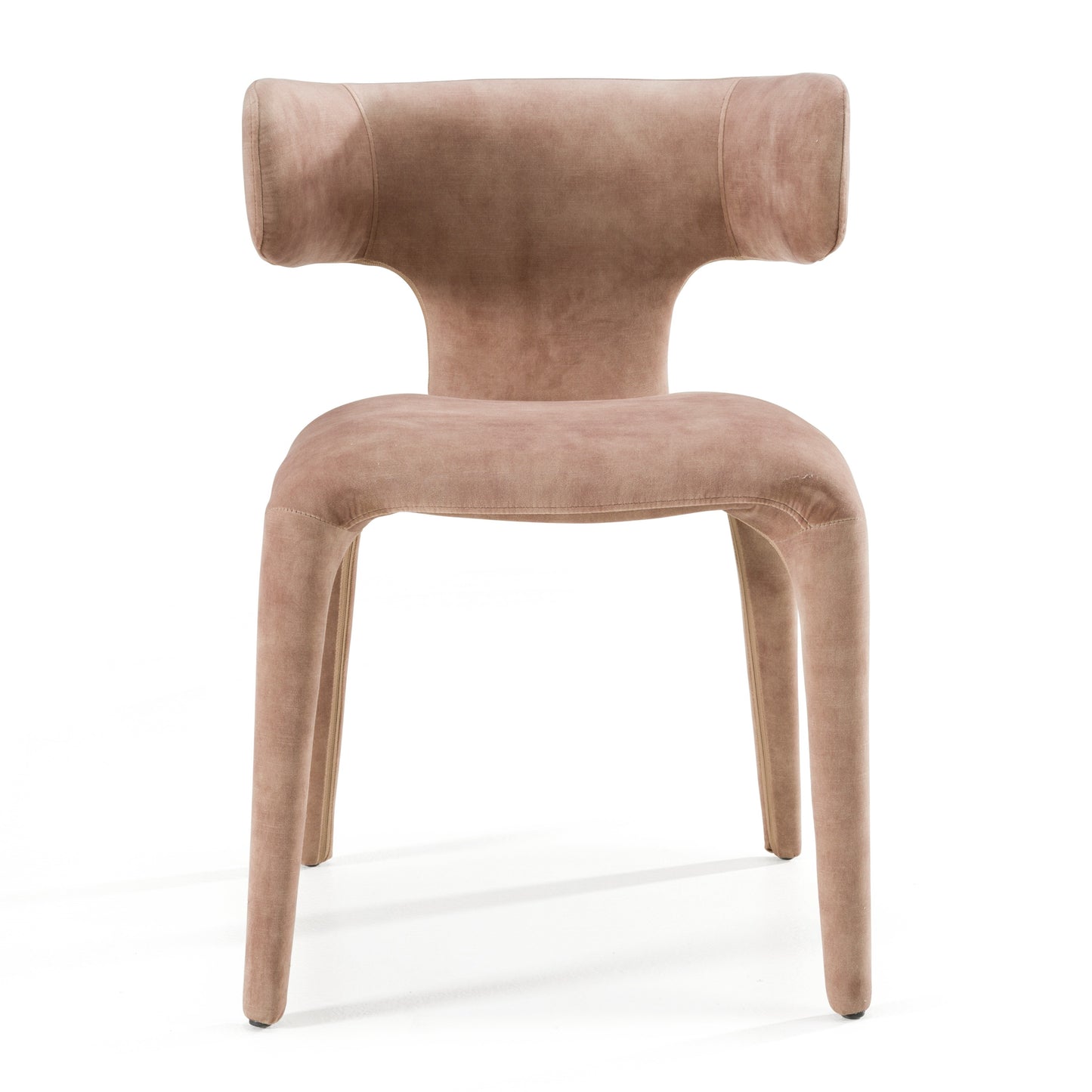 Modrest Saehee Modern Brown Velvet Dining Chair