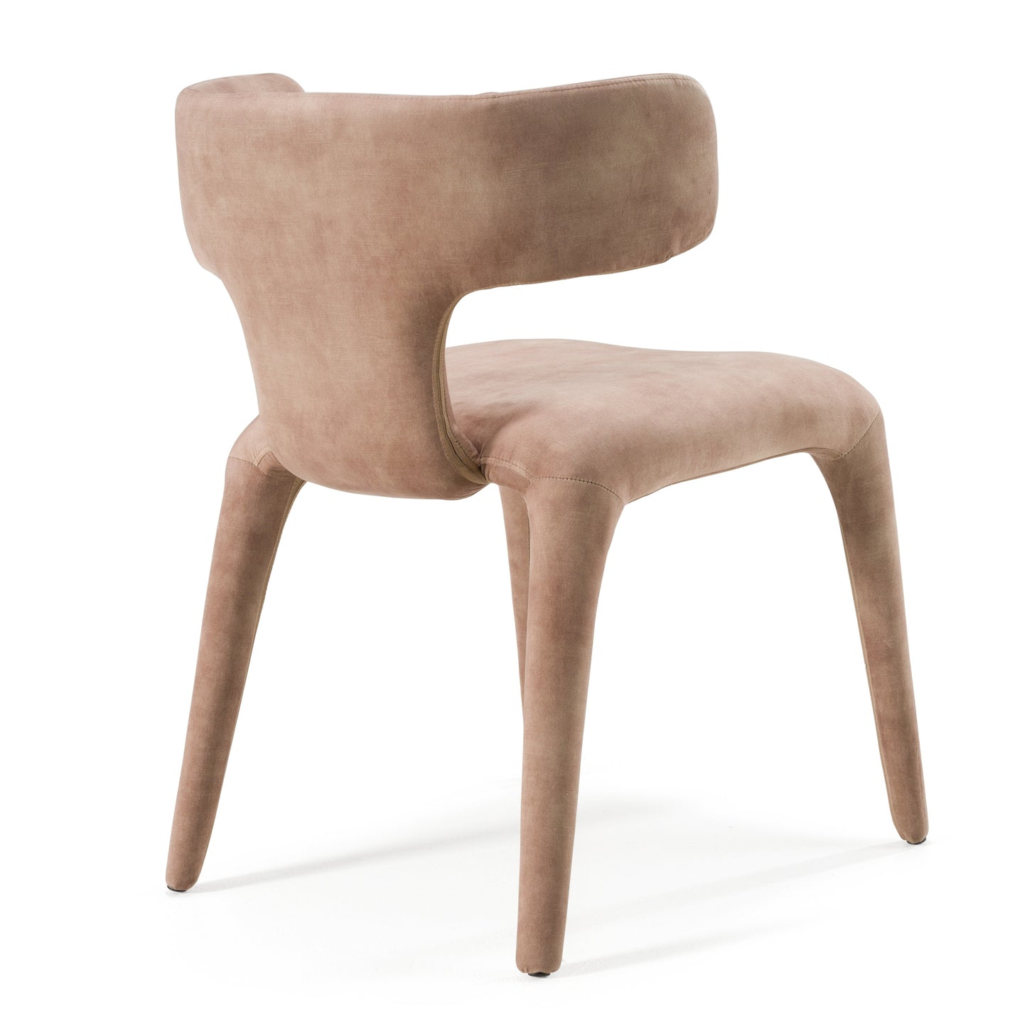 Modrest Saehee Modern Brown Velvet Dining Chair