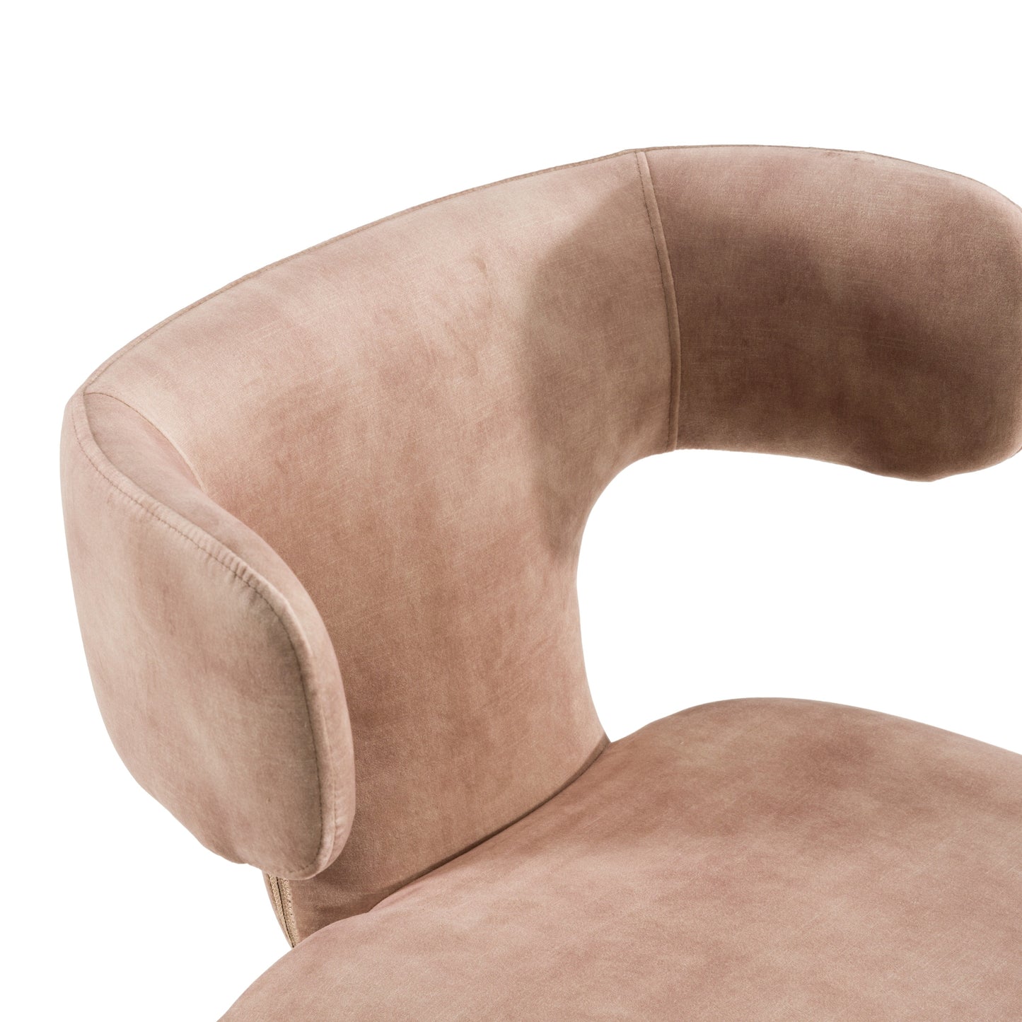 Modrest Saehee Modern Brown Velvet Dining Chair