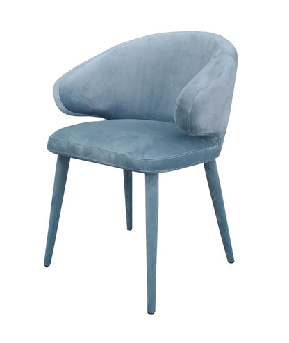Modrest Salem Modern Blue Grey Fabric Dining Chair