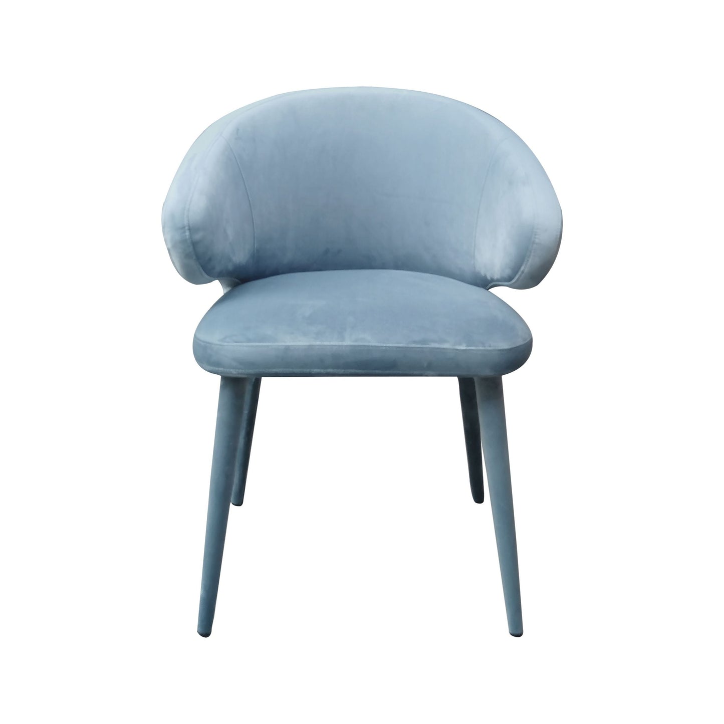 Modrest Salem Modern Blue Grey Fabric Dining Chair