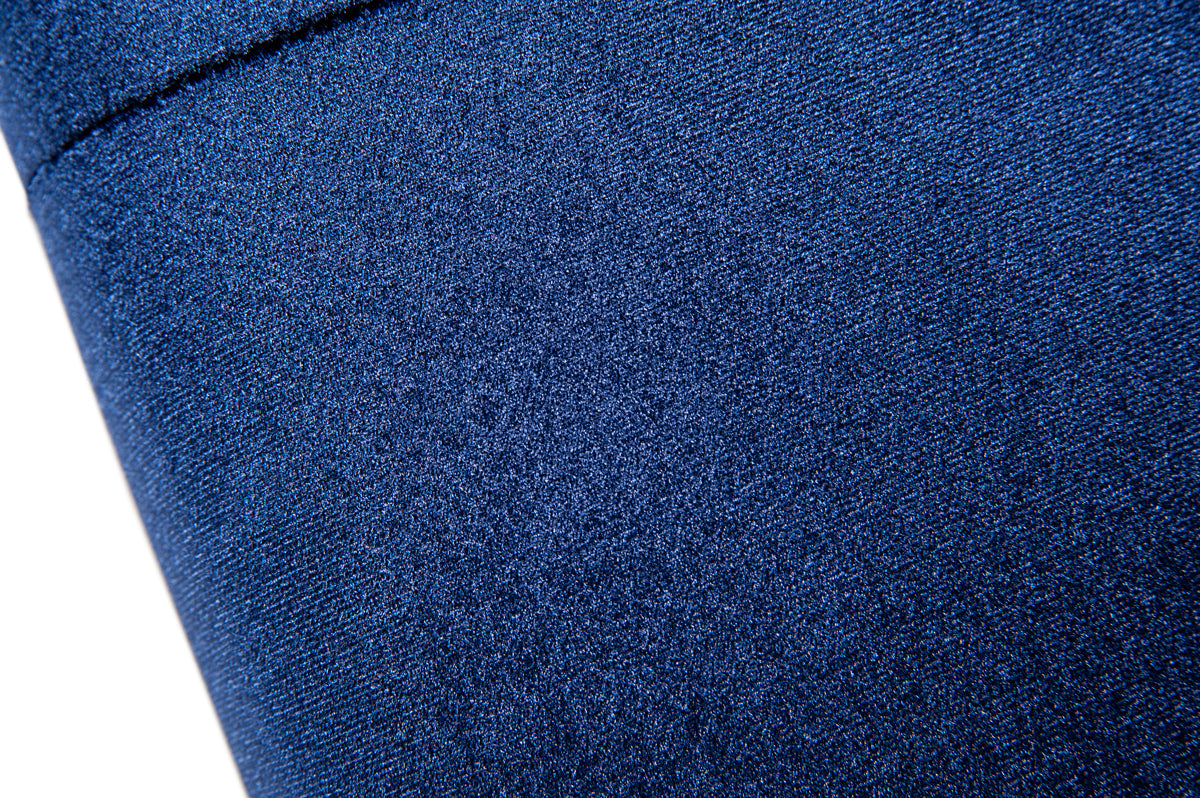 Modrest Samara Modern Blue and Gold Accent Chair