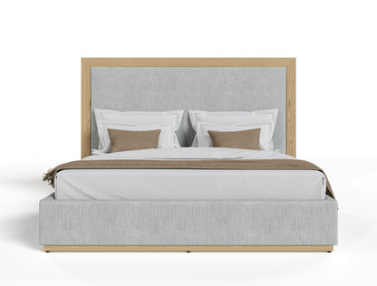Nova Domus Santa Barbara Modern Grey Fabric Natural Bed