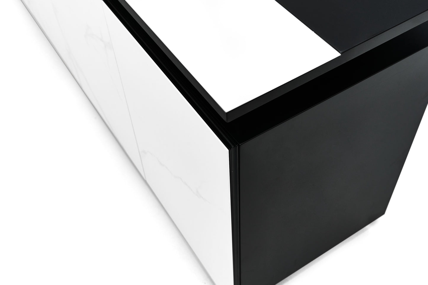Modrest Schulz Modern Black and White Ceramic Buffet