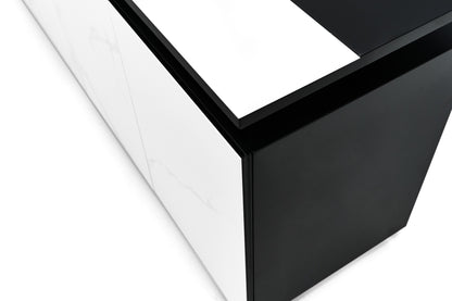 Modrest Schulz Modern Black and White Ceramic Buffet