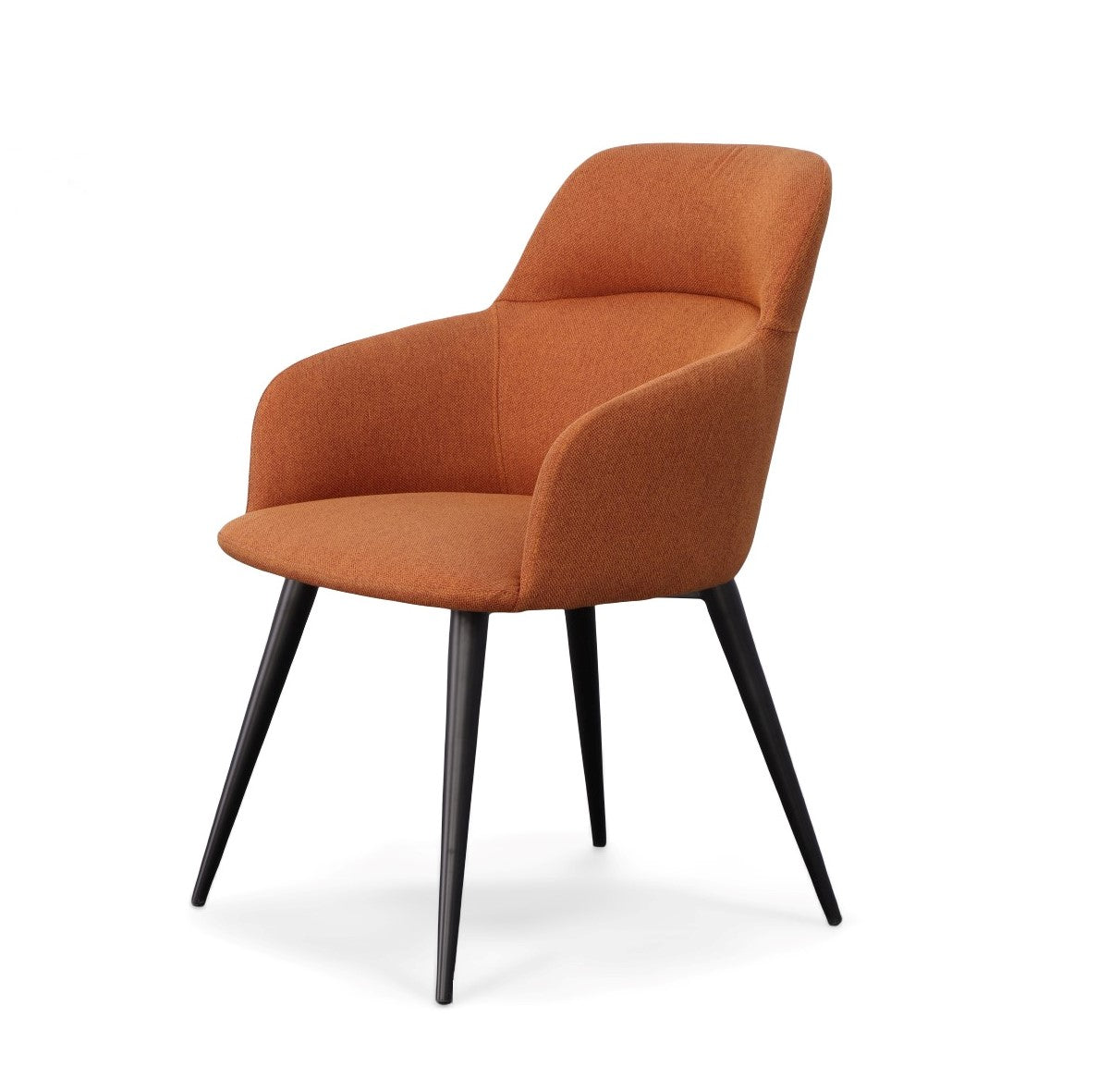 Modrest Scranton Modern Orange and Black Dining Chair