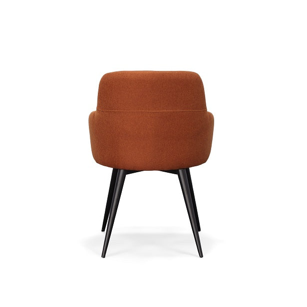 Modrest Scranton Modern Orange and Black Dining Chair