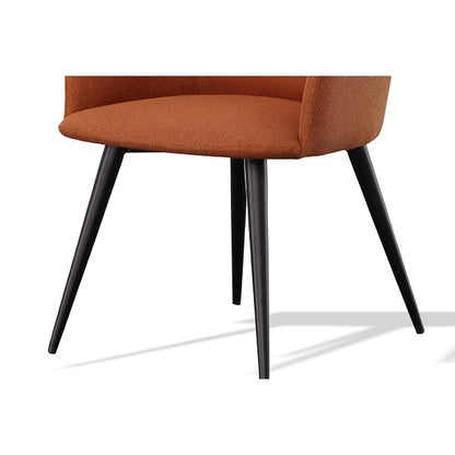 Modrest Scranton Modern Orange and Black Dining Chair