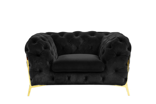 Divani Casa Sheila Transitional Black Fabric Chair