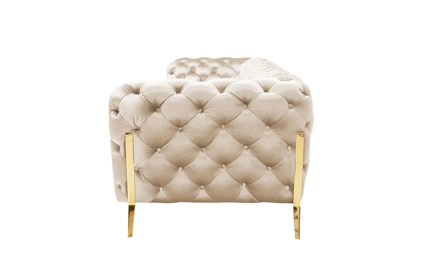 Divani Casa Sheila Transitional Light Beige Fabric Sofa