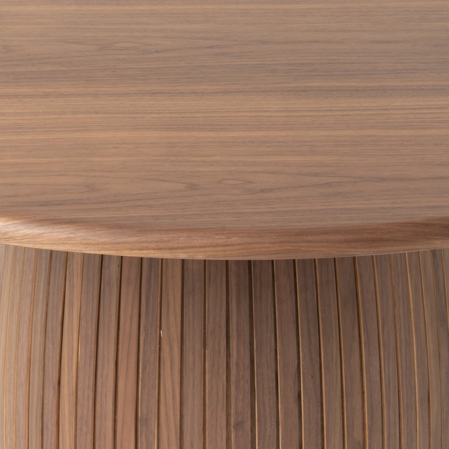 Modrest Sheridan Mid-Century Modern Walnut Round Dining Table