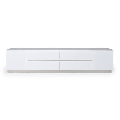 Skyline Modern White Crocodile TV Stand
