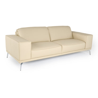 Lamod Italia Soho Italian Off White Leather Sofa
