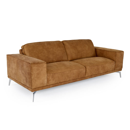 Lamod Italia Soho Italian Vintage Cognac Leather Sofa