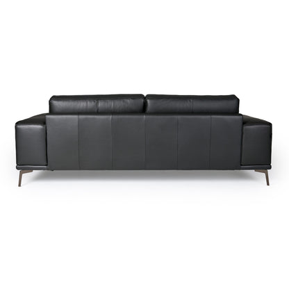 Lamod Italia Soho Italian Grey Nirvana Fume Leather Sofa