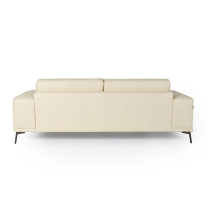 Lamod Italia Soho Italian Ivory Leather Sofa