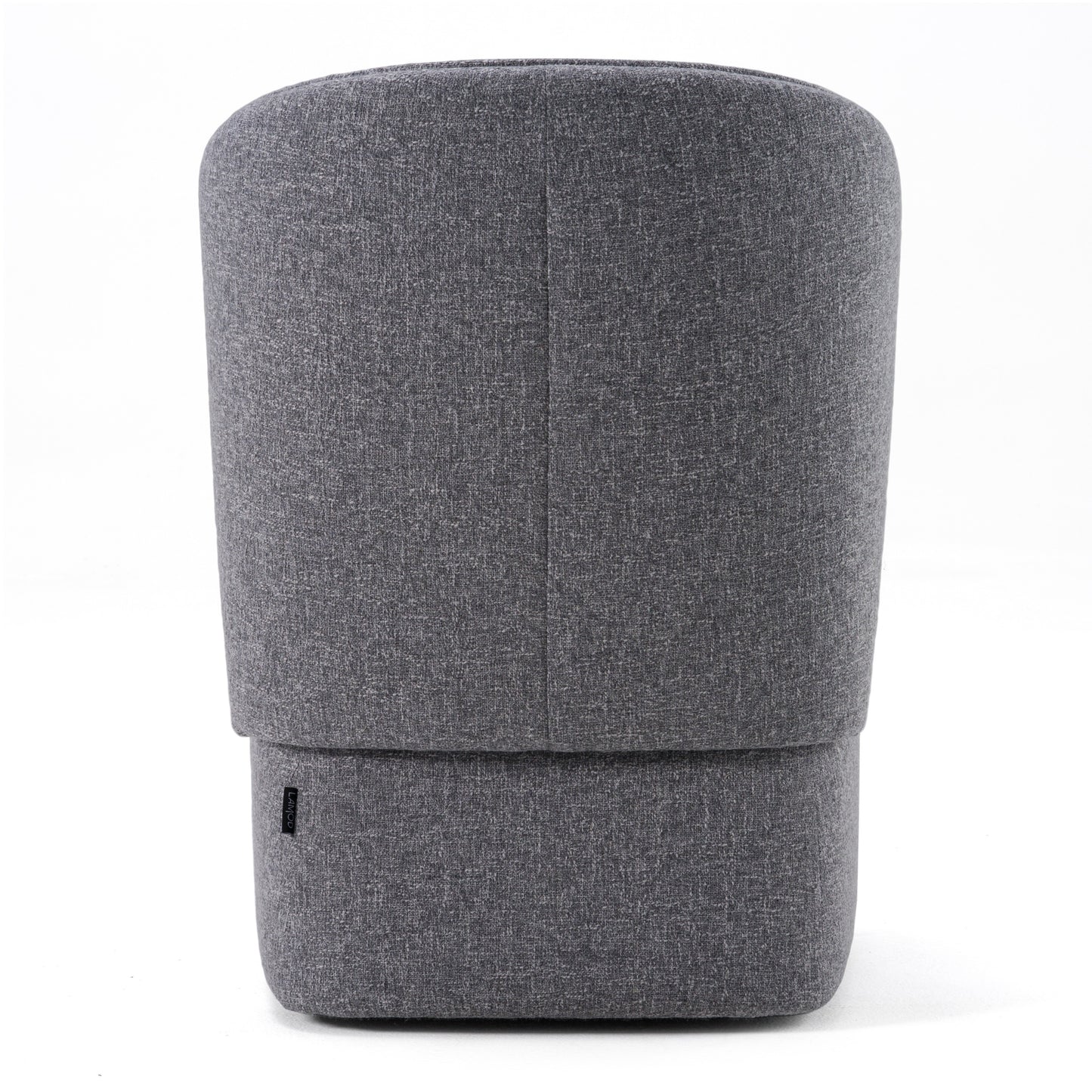 Modrest Souza Modern Grey Fabric Swivel Dining Chair