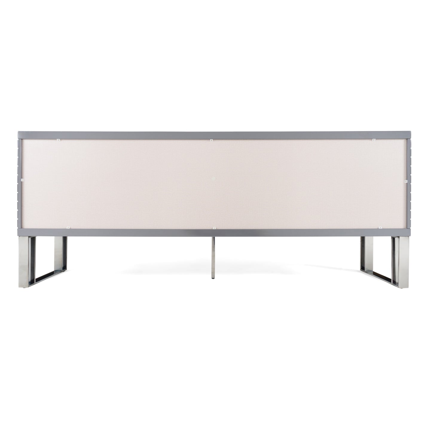 Modrest Splendor Grey High Gloss Slatted Buffet