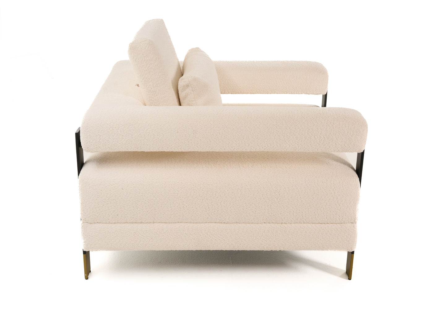 Divani Casa Stratford Modern Off-White Fabric Accent Chair