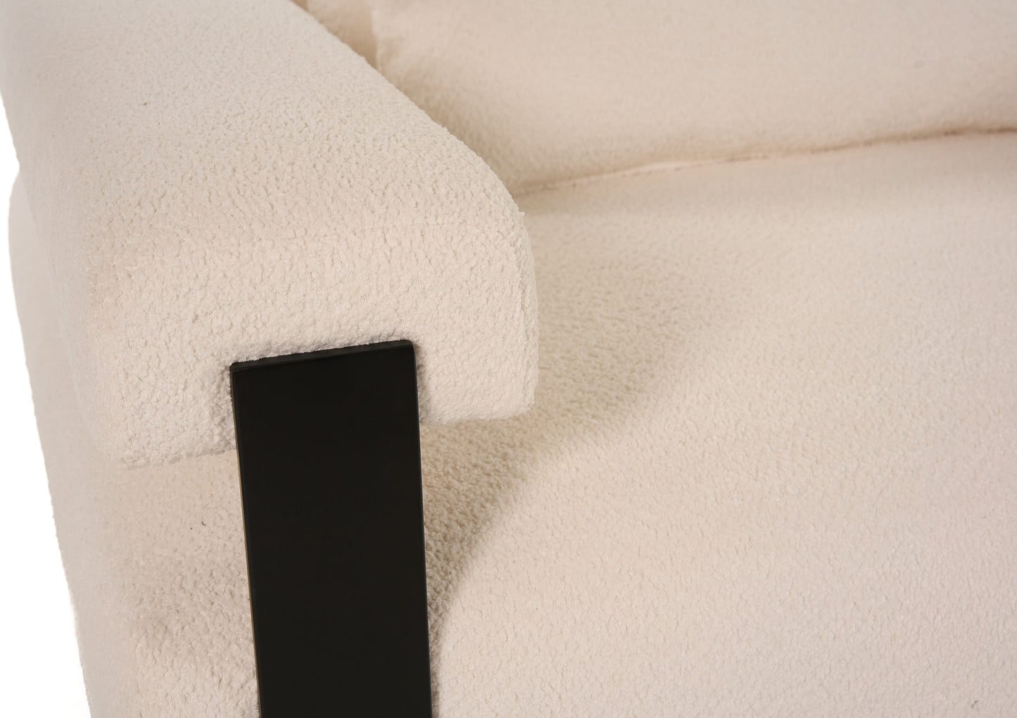 Divani Casa Stratford Modern Off-White Fabric Accent Chair