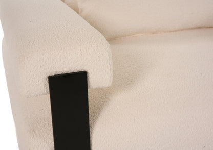 Divani Casa Stratford Modern Off-White Fabric Accent Chair