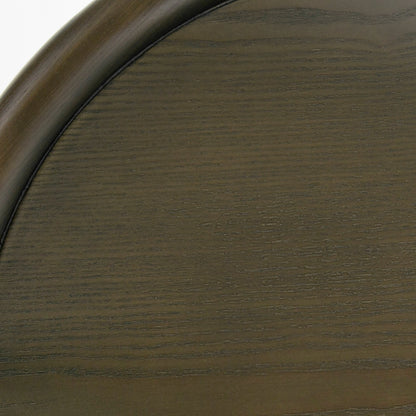 Modrest Strauss Contemporary Brown Ash Round End Table