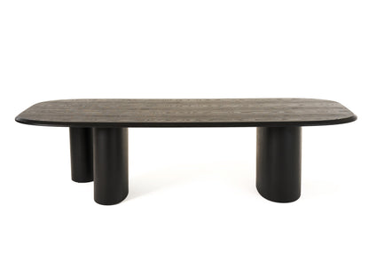 Modrest Summit Modern 118" Black Ash Dining Table