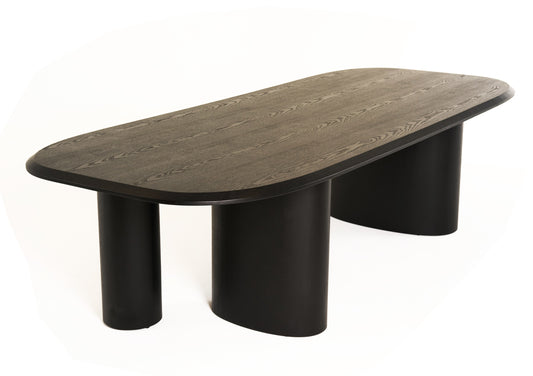 Modrest Summit Modern 118" Black Ash Dining Table