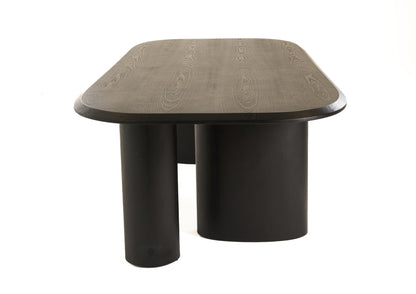 Modrest Summit Modern 118" Black Ash Dining Table