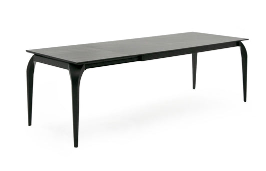 Modrest Suri Modern Black Ceramic Extendable 71"/94.5" Dining Table