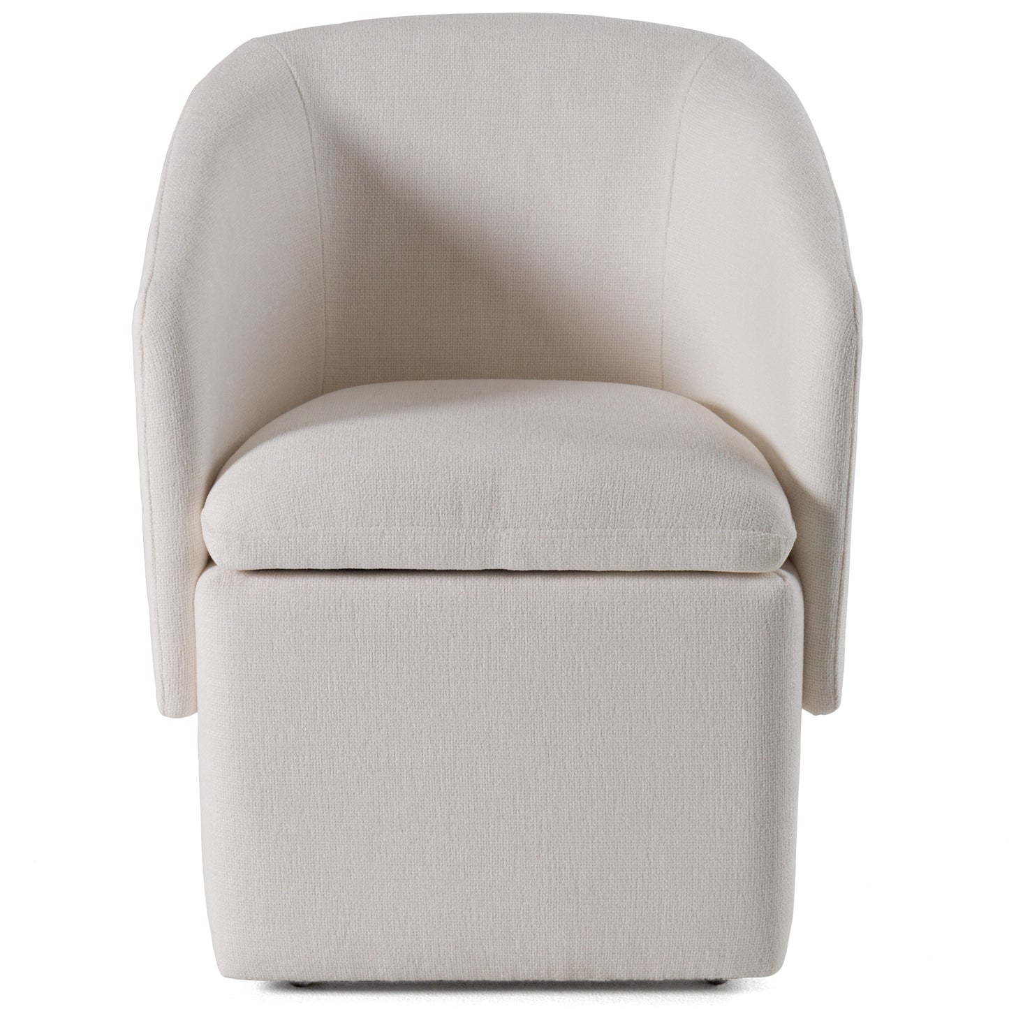 Modrest Tassell Modern Ivory Fabric Dining Chair