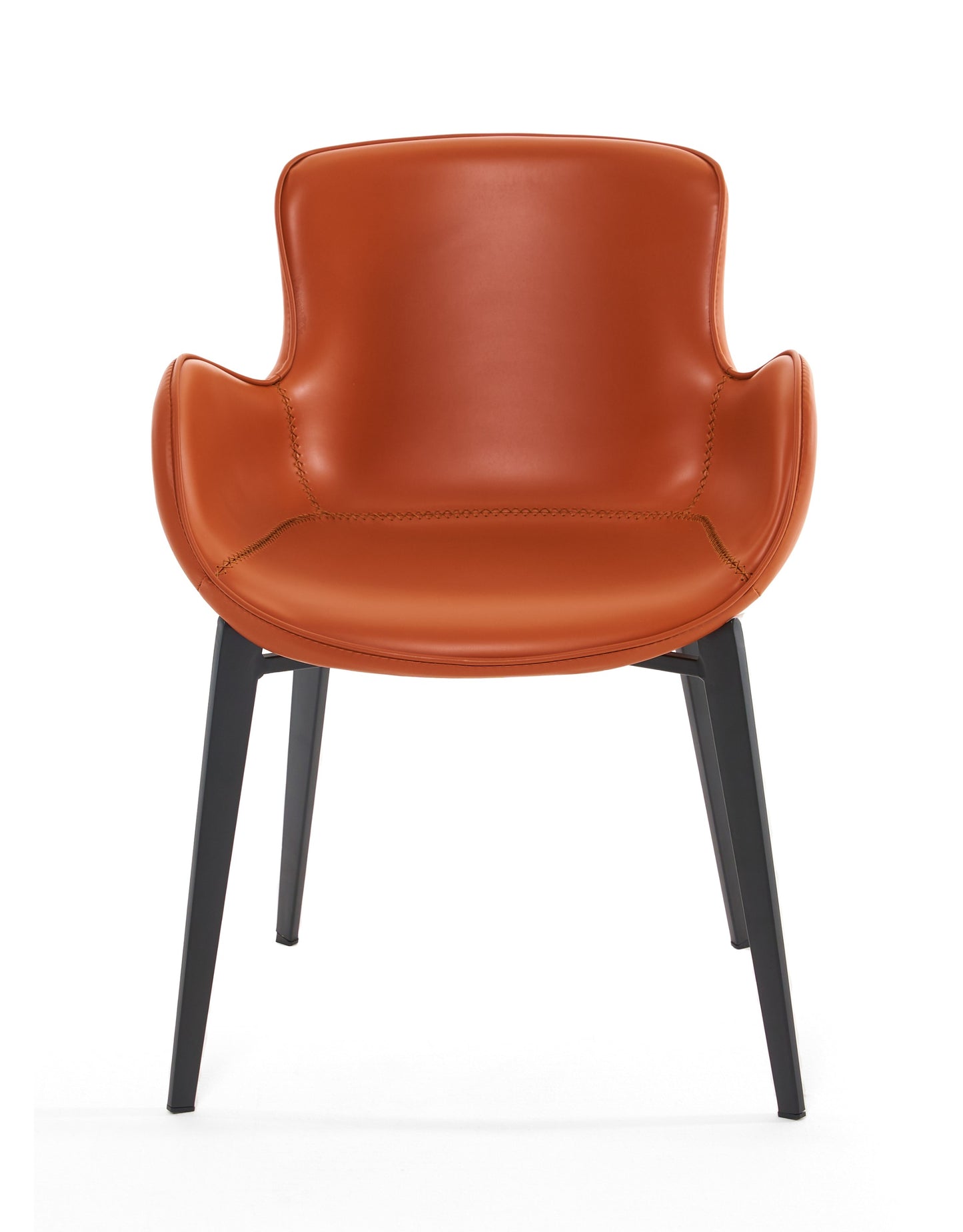 Modrest Tayla Modern Cognac Eco-Leather Dining Chair