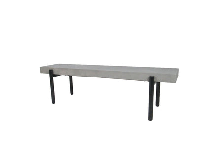 Modrest Timlin Modern Concrete and Metal Bench