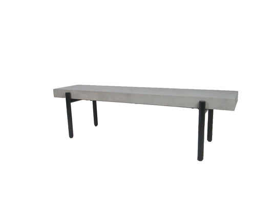 Modrest Timlin Modern Concrete and Metal Bench
