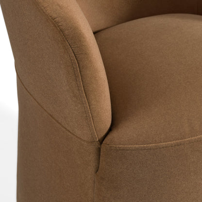 Modrest Timothy Modern Brown Fabric Dining Chair