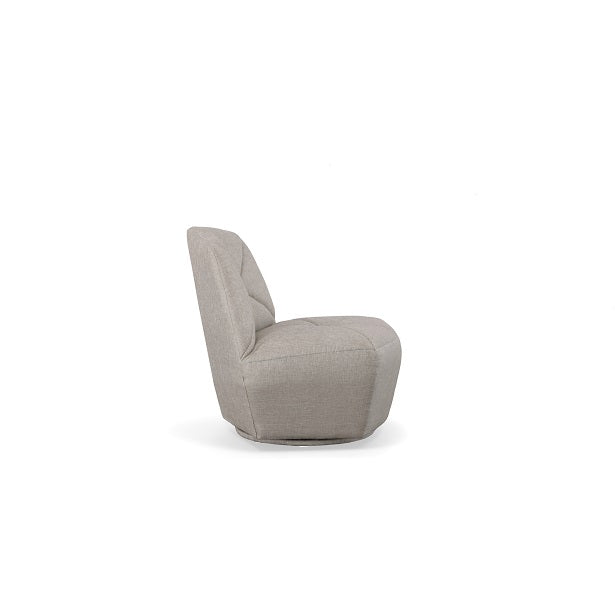 Divani Casa Tomlin Contemporary Grey Woven Fabric Accent Chair