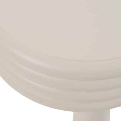 Modrest Townley Contemporary White Round End Table