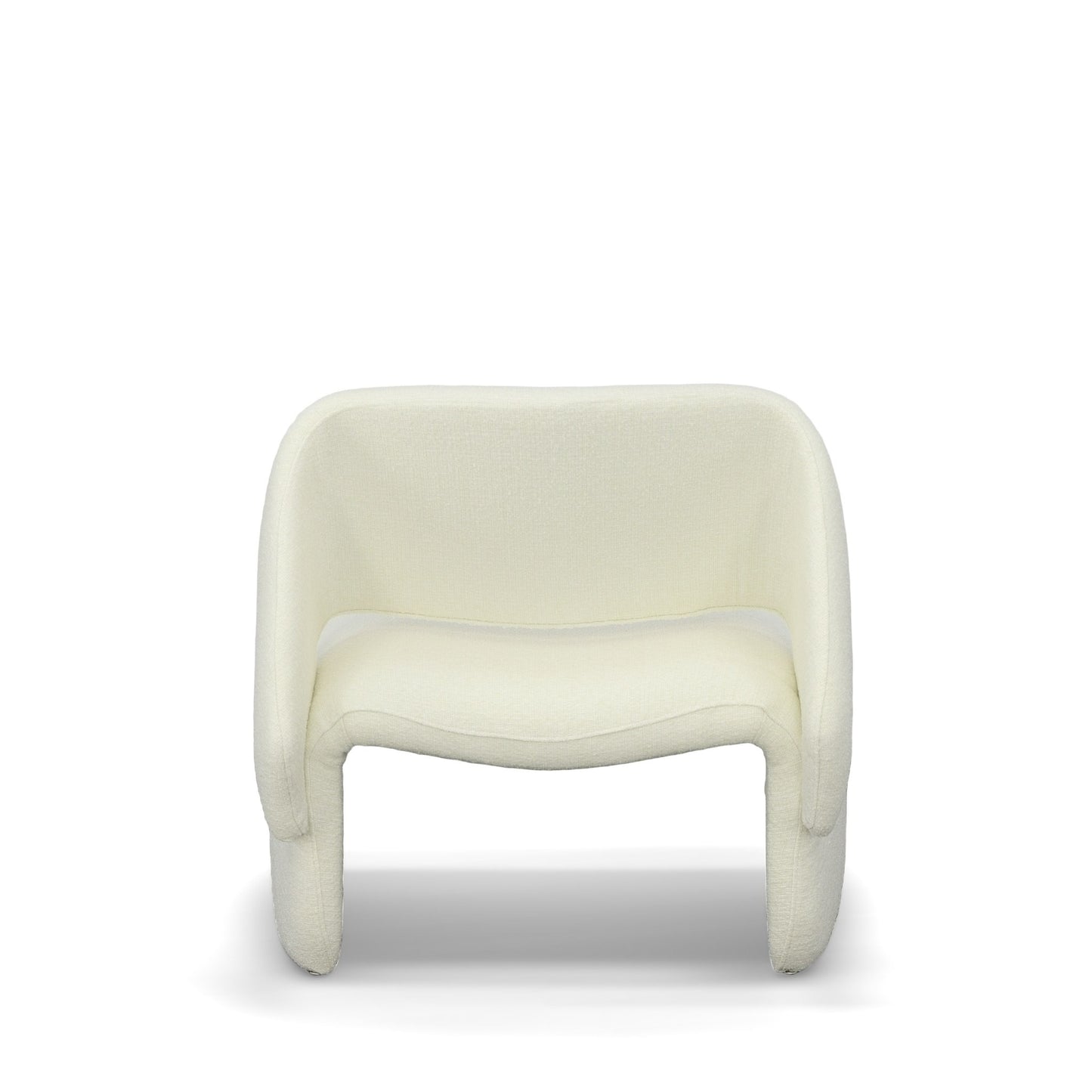 Modrest Tristan Modern Off White Fabric Accent Chair