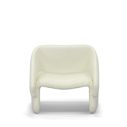 Modrest Tristan Modern Off White Fabric Accent Chair