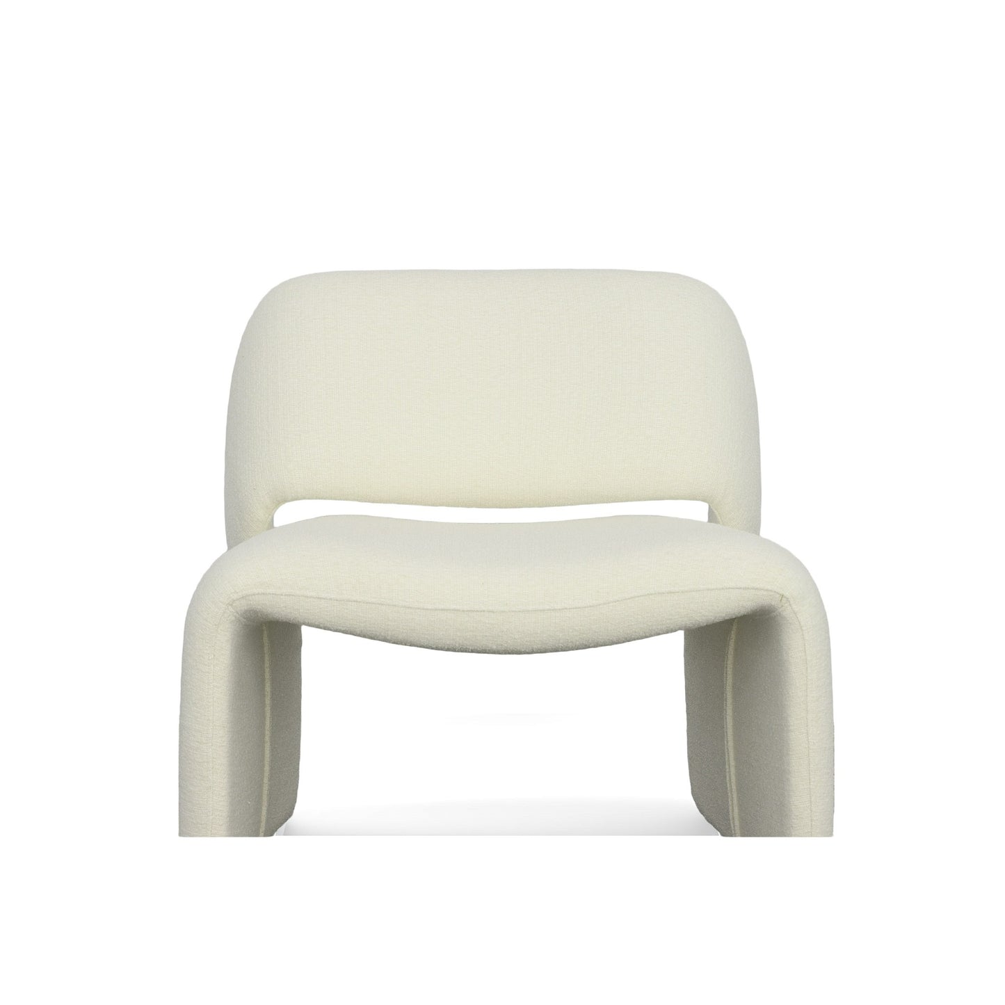 Modrest Tristan Modern Off White Fabric Accent Chair
