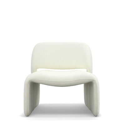 Modrest Tristan Modern Off White Fabric Accent Chair