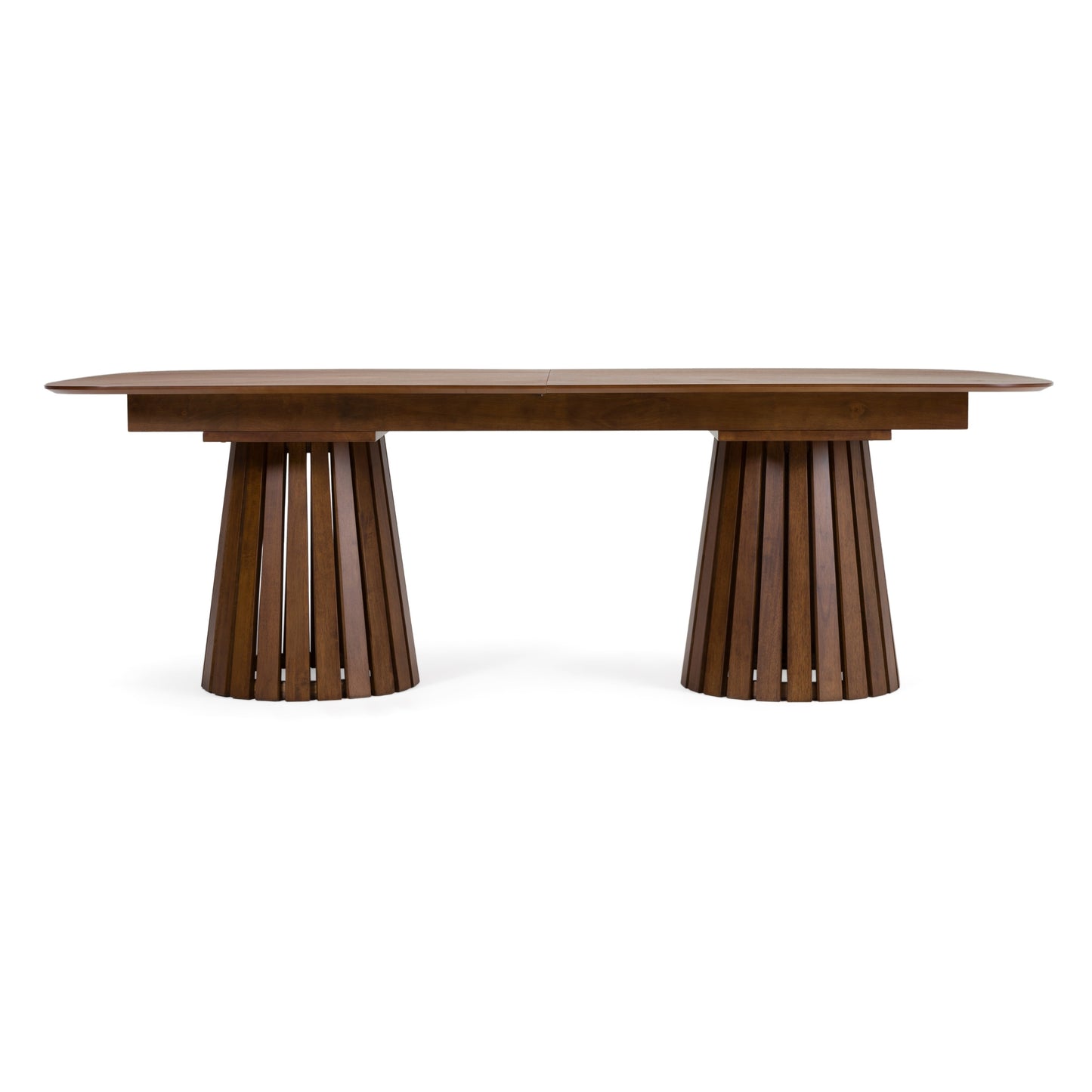 Modrest Truman Mid-Century Modern Walnut Extendable Dining Table