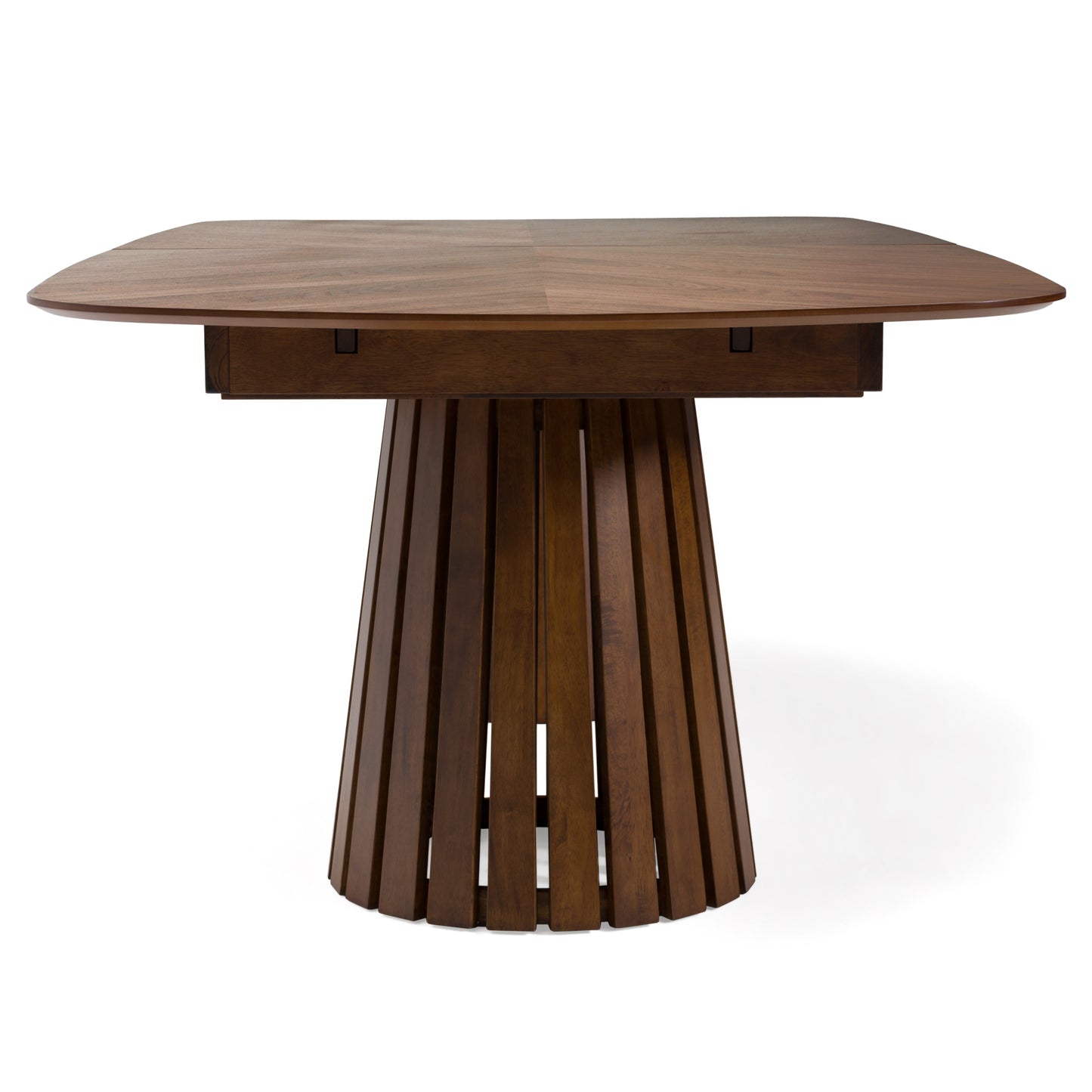 Modrest Truman Mid-Century Modern Walnut Extendable Dining Table