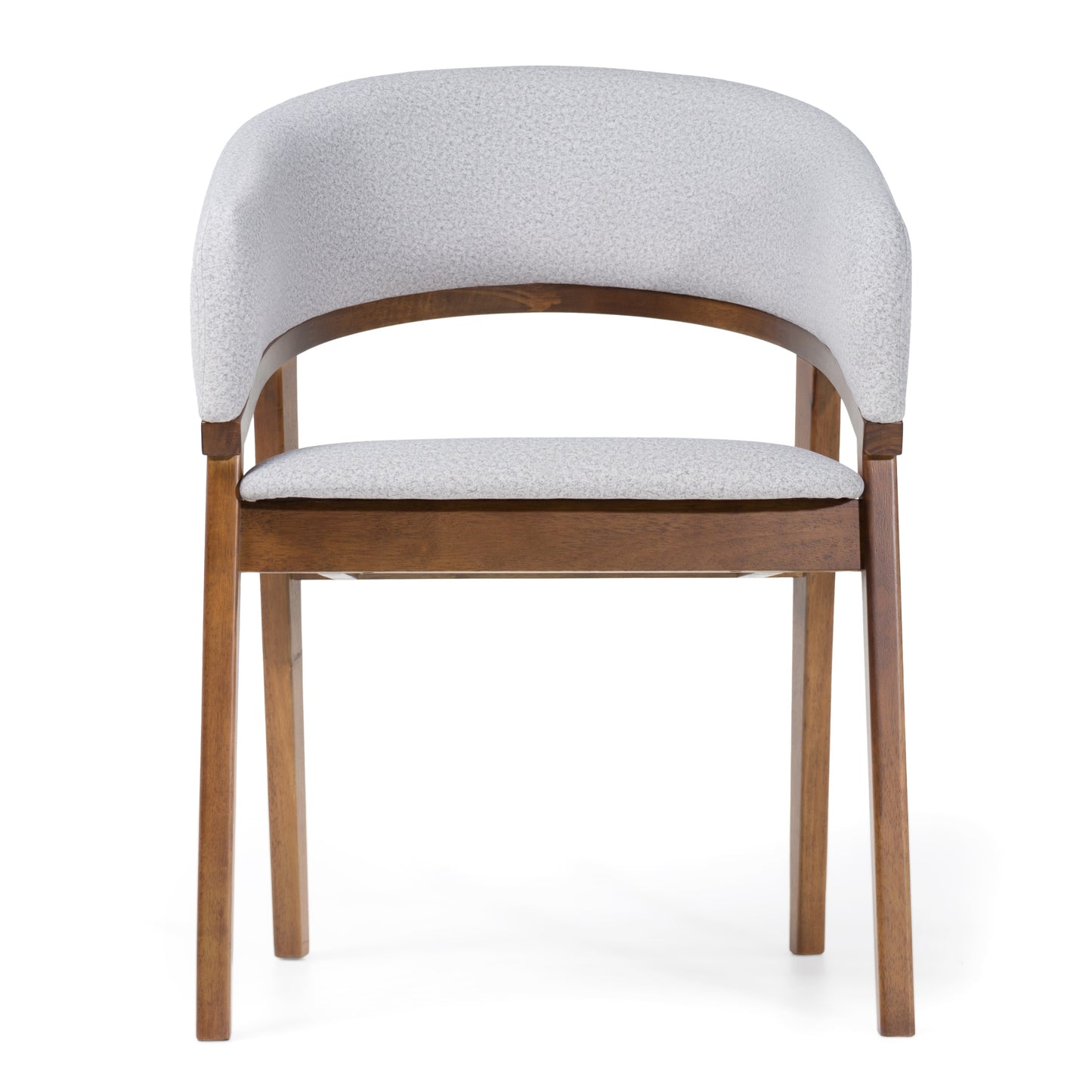 Modrest Truman Mid-Century Modern Grey Walnut Dining Chair