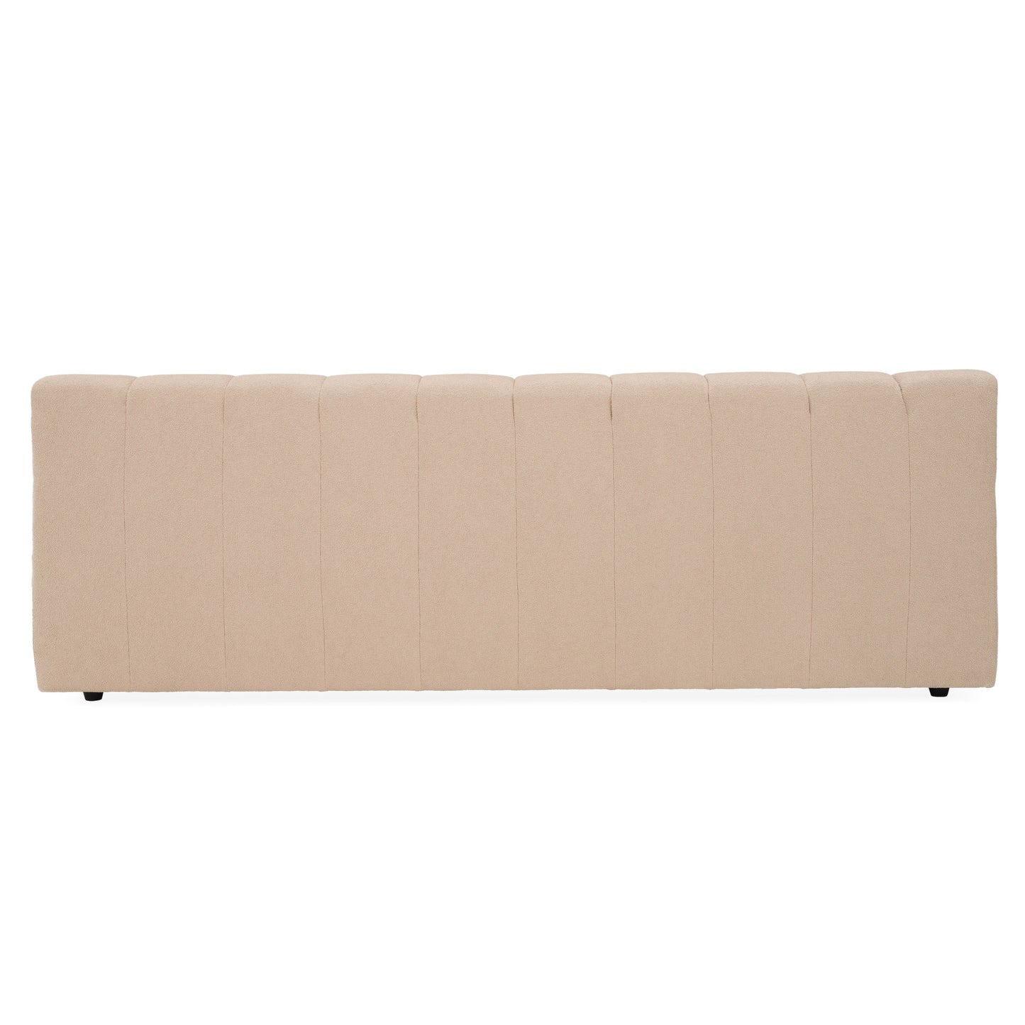Divani Casa Tyree Modern Tufted Sand Fabric Bed
