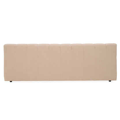 Divani Casa Tyree Modern Tufted Sand Fabric Bed