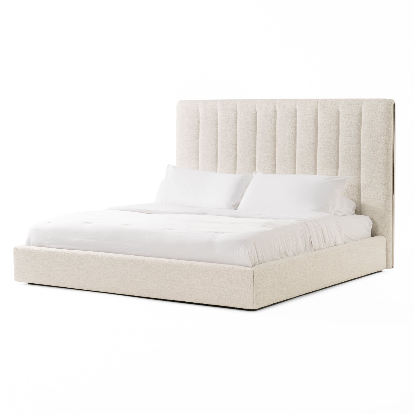 Modrest Valhalla Contemporary White Fabric Bed