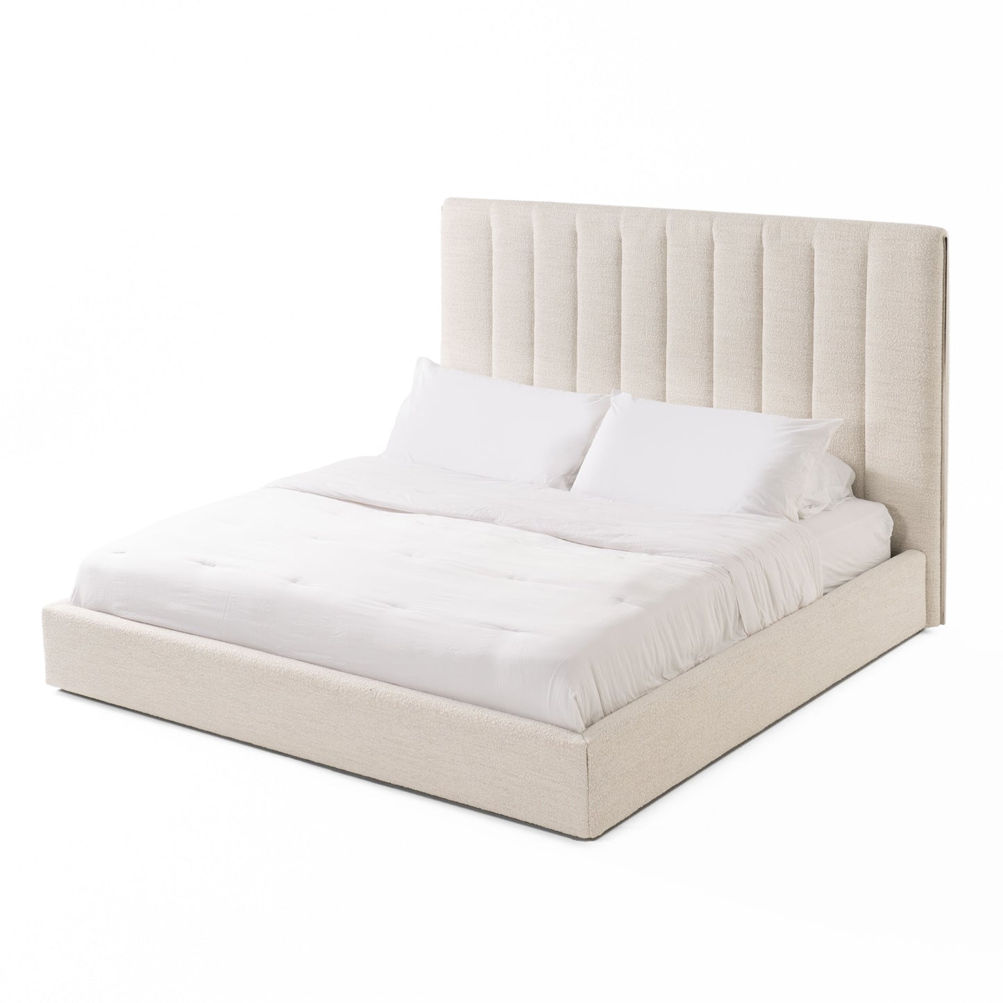 Modrest Valhalla Contemporary White Fabric Bed